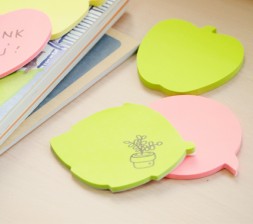 Блок самоклеящийся бумажный Stick`n 21449 70x70мм 50лист. 70г/м2 неон зеленый вырубной &amp;quot;яблоко&amp;quot; европодвес