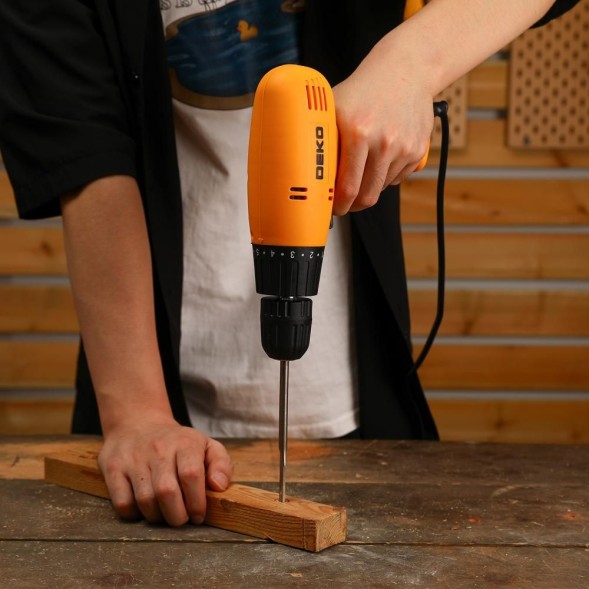 Дрель Deko DKSD400W 400Вт патрон:быстрозажимной реверс (063-4086)