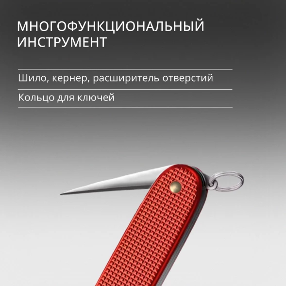 Нож перочинный Victorinox Pioneer X Alox LE 2025 Stone Red (0.8231.L25) 93мм 9функц. красный подар.коробка