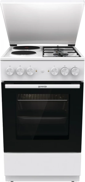 Плита Комбинированная Gorenje GK5A12WG белый (металлическая крышка) реш.сталь