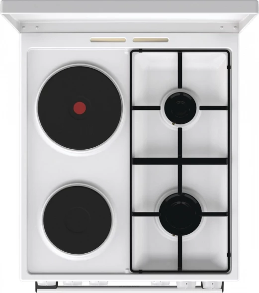 Плита Комбинированная Gorenje GK5A12WG белый (металлическая крышка) реш.сталь
