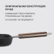 Сковорода-гриль Rondell Fjord RDA-1798 квадратная 26см покрытие: Xylan Plus ручка несъемная (без крышки) черный