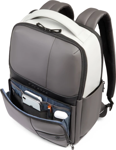 Рюкзак мужской Piquadro Wollem Rubber CA6238W129W/GRN серый/черный полиуретан