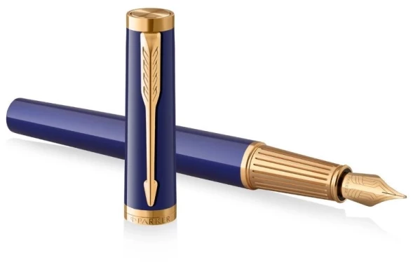 Ручка перьев. Parker Ingenuity Core F570 (2182009) Blue GT F сталь нержавеющая подар.кор.