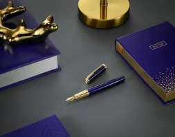 Ручка перьев. Parker Ingenuity Core F570 (2182009) Blue GT F сталь нержавеющая подар.кор.