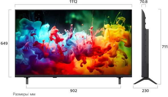Телевизор LED LG 50&amp;quot; 50QNED70B6C.ARUG черный титан 4K Ultra HD 60Hz DVB-T DVB-T2 DVB-C DVB-S DVB-S2 USB WiFi Smart TV