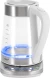 Чайник электрический Vitek VT-WK1031 1.7л. 2200Вт белый/серебристый корпус: стекло/металл/пластик