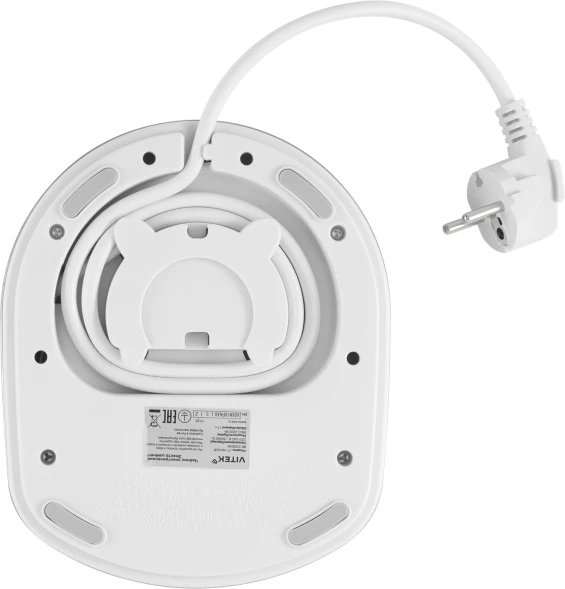 Чайник электрический Vitek VT-WK1031 1.7л. 2200Вт белый/серебристый корпус: стекло/металл/пластик