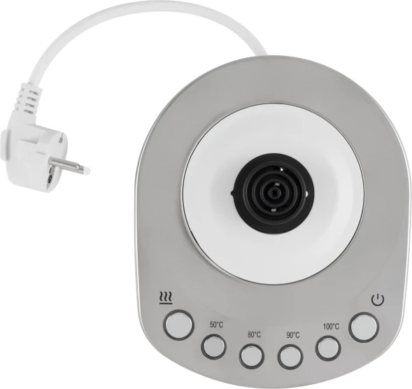 Чайник электрический Vitek VT-WK1031 1.7л. 2200Вт белый/серебристый корпус: стекло/металл/пластик