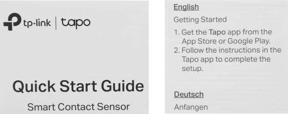 Датчик откр.двери/окна TP-Link Tapo T110 белый