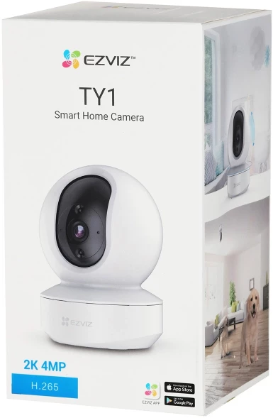 Камера видеонаблюдения IP Ezviz CS-TY1 (З МР) Wi-Fi 4-4мм цв. корп.:белый
