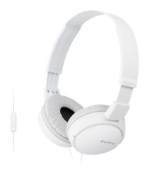Гарнитура мониторные Sony MDR-ZX110AP 1.2м белый проводные оголовье (MDRZX110APW.CE7)