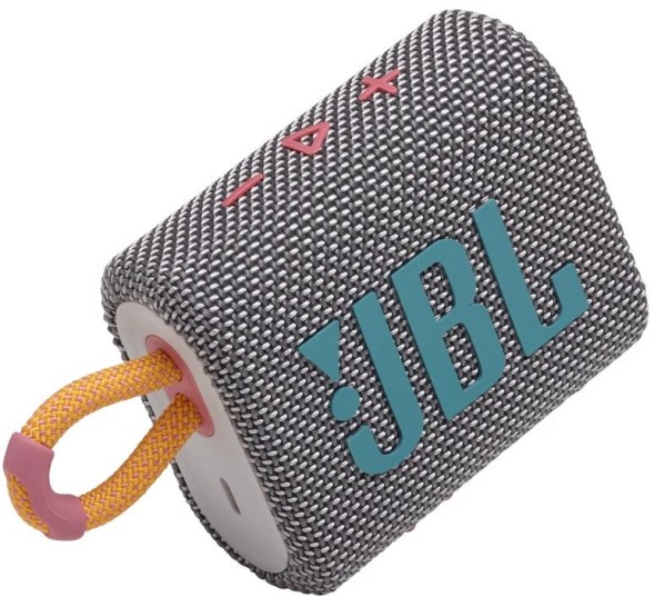 Колонка порт. JBL GO 3 серый 4.2W 1.0 BT 10м (JBLGO3GRY)