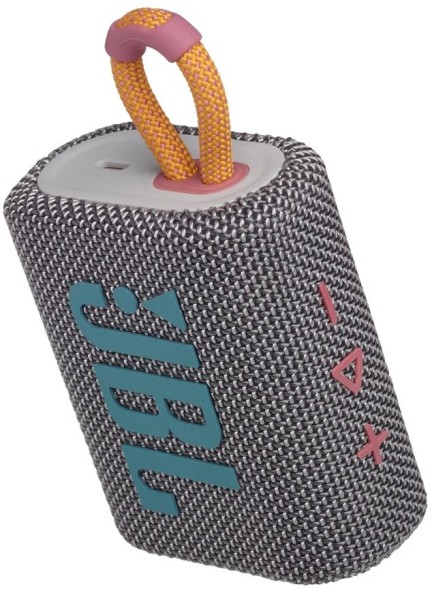 Колонка порт. JBL GO 3 серый 4.2W 1.0 BT 10м (JBLGO3GRY)