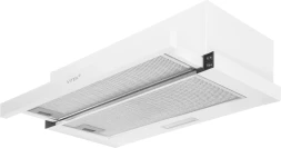 Вытяжка встраиваемая Vitek VT-TH 6020 W белый управление: кулисные переключатели (1 мотор)
