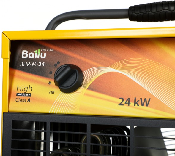 Тепловая пушка электрическая Ballu Master BHP-M-24 желтый/черный