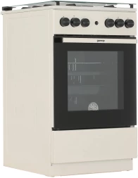 Плита Газовая Gorenje GG5A21BEF бежевый (стеклянная крышка) реш.чугун