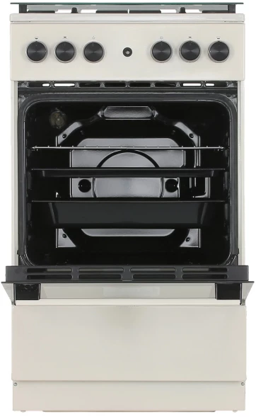 Плита Газовая Gorenje GG5A21BEF бежевый (стеклянная крышка) реш.чугун