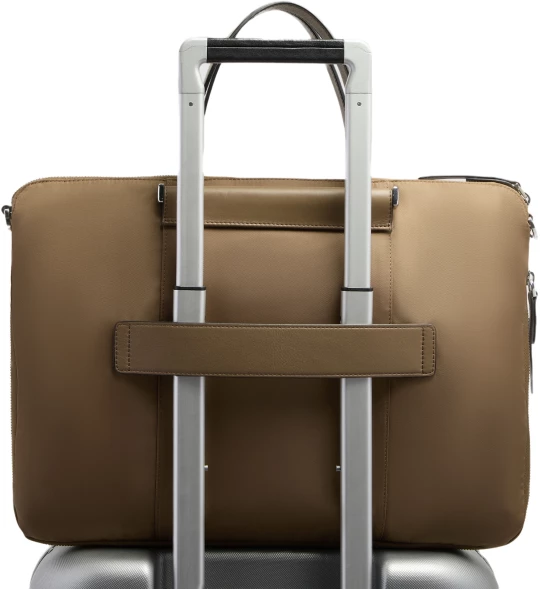 Деловая сумка Piquadro Lyra CA4021W92T/M с отделением для ноутбука 15.6&amp;quot; коричневая нейлон/натур.кожа