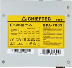 Блок питания Chieftec ATX 700W iArena GPA-700S 24pin APFC 120mm fan 6xSATA