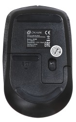 Мышь Оклик 486MW черный оптическая (1600dpi) беспроводная USB для ноутбука (3but)