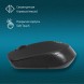 Мышь Оклик 486MW черный оптическая (1600dpi) беспроводная USB для ноутбука (3but)
