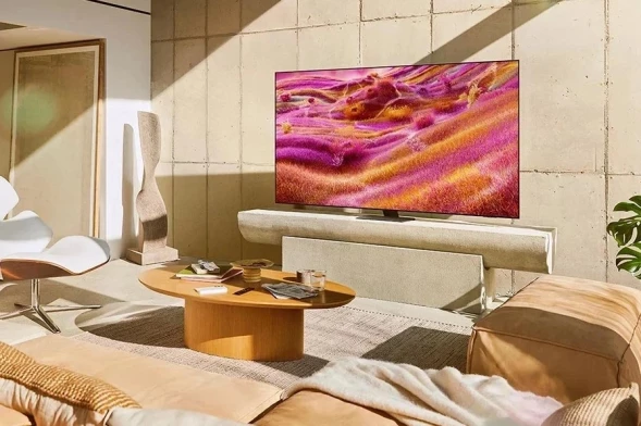 Телевизор QLED Samsung 65&amp;quot; QE65QN90FAUXRU Q черный титан 4K Ultra HD 120Hz DVB-T2 DVB-C DVB-S2 USB WiFi Smart TV