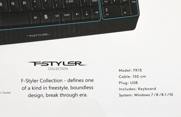 Клавиатура A4Tech Fstyler FK15 черный USB (FK15 BLACK)