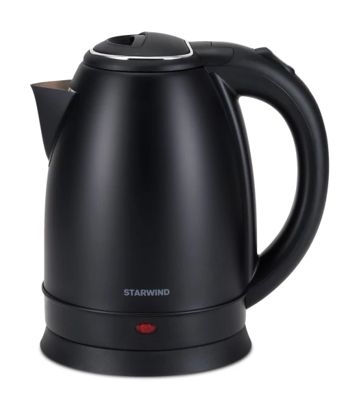 Чайник электрический Starwind SKS2051 1.8л. 1800Вт черный корпус: металл/пластик