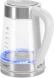 Чайник электрический Vitek VT-WK1030 1.7л. 2200Вт белый/серебристый корпус: стекло
