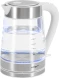 Чайник электрический Vitek VT-WK1030 1.7л. 2200Вт белый/серебристый корпус: стекло