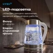 Чайник электрический Vitek VT-WK1030 1.7л. 2200Вт белый/серебристый корпус: стекло