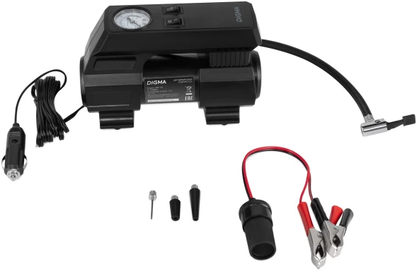 Автомобильный компрессор Digma QBK-150 шланг 0.6м