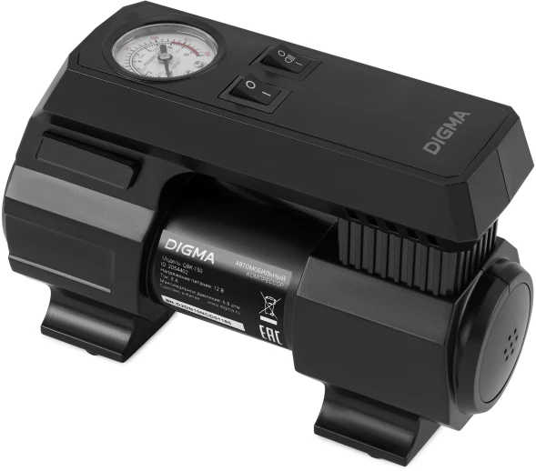 Автомобильный компрессор Digma QBK-150 шланг 0.6м