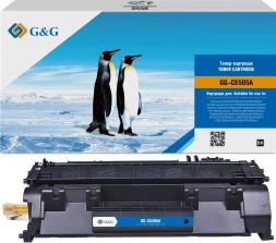 Картридж лазерный G&amp;amp;G GG-CE505A GG-CE505A UNIVERSAL черный (2300стр.) для HP LaserJet P2035, P2035n, P2055d, P2055dn, P2055x; LaserJet Pro 400 M401, M401a, M401n, M401d, M401dn, M401dne, M401dw, MFP M425, MFP M425dn, MFP M425dw Canon i-SENSYS LBP6300dn, 6