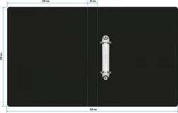 Папка на 2-х кольцах Silwerhof Eco A4 пластик 0.5мм кор.30мм черный