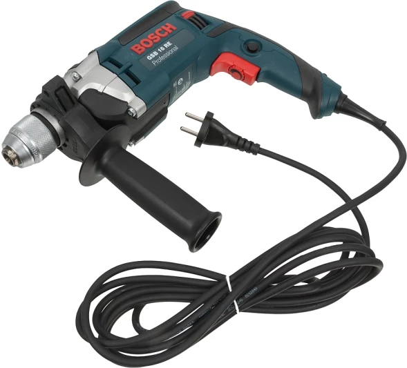 Дрель ударная Bosch GSB 16 RE Professional 750Вт патрон:быстрозажимной реверс (кейс в комплекте) (060114E500)