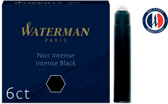 Картридж Waterman International 52011 (CWS0110940) Intense Black чернила для ручек перьевых (6шт)