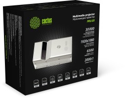Проектор Cactus CS-PRU.03B.Full HD-A DLP 6500Lm LS 650Lm ANSI (1920x1080) 2000:1 ресурс лампы:30000часов 2xUSB typeA 1xHDMI 1.5кг