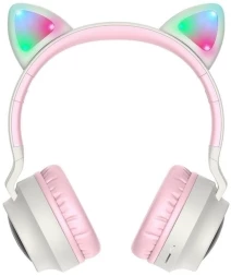 Гарнитура накладные Hoco W27 Cat серый беспроводные bluetooth накладные (18457)