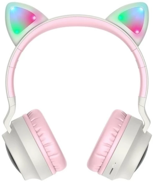 Гарнитура накладные Hoco W27 Cat серый беспроводные bluetooth накладные (18457)