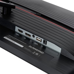 Монитор SunWind 23.8&amp;quot; SUN-M24BG110 черный VA LED 16:9 HDMI матовая 250cd 178гр/178гр 1920x1080 165Hz DP FHD USB 2.6кг