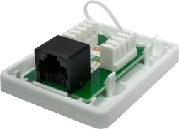 Розетка Suprlan 10-0307 информ. RJ45 кат.5E U/UTP черн.