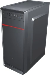 Корпус Digma DCC-MD302 черный без БП ATX 1x80mm 3x120mm 2xUSB2.0 2xUSB3.0 audio