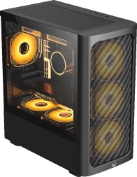 Корпус Formula Air Mesh G3 Plus черный без БП mATX 4x120mm 4x140mm 1xUSB2.0 2xUSB3.0 audio bott PSU