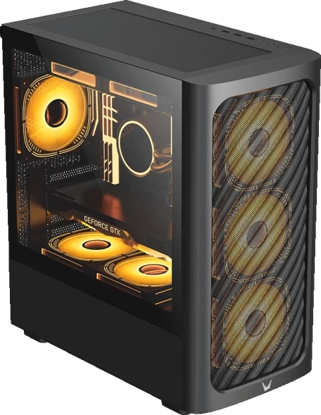 Корпус Formula Air Mesh G3 Plus черный без БП mATX 4x120mm 4x140mm 1xUSB2.0 2xUSB3.0 audio bott PSU