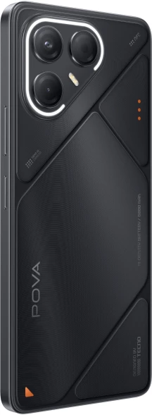 Смартфон Tecno Pova 7 5G 256Gb 8Gb черный моноблок 3G 4G 2Sim 6.78&amp;quot; 1080x2460 Android 15 50Mpix 802.11 a/b/g/n/ac/ax NFC GPS GSM900/1800 Protect microSD max1024Gb