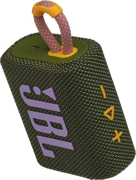 Колонка порт. JBL GO 3 зеленый 4.2W 1.0 BT 10м (JBLGO3GRN)