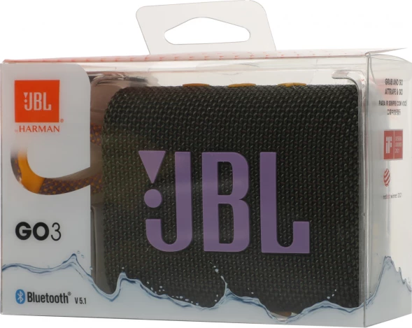 Колонка порт. JBL GO 3 зеленый 4.2W 1.0 BT 10м (JBLGO3GRN)