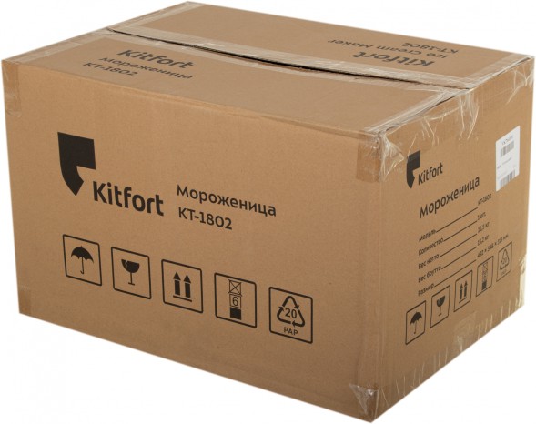 Мороженица Kitfort кт-1802 150Вт 1500мл. серебристый